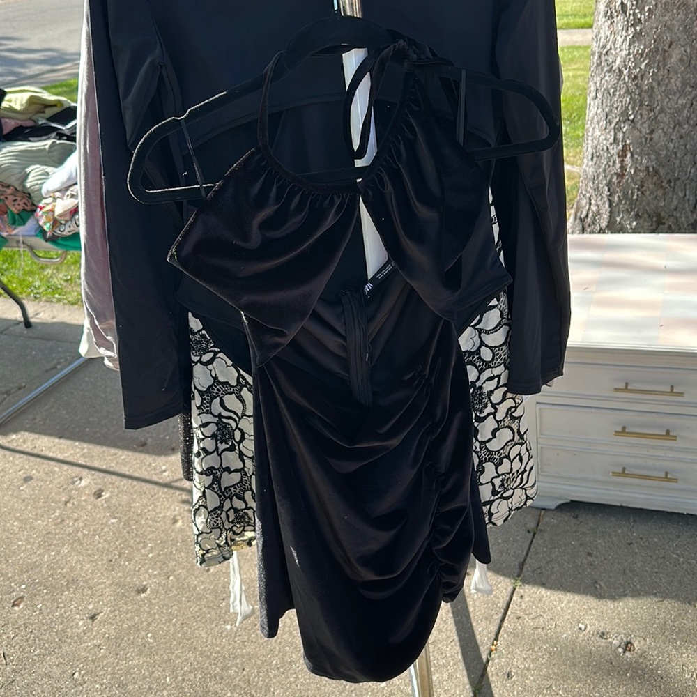 Zara Mini Velvet Dress